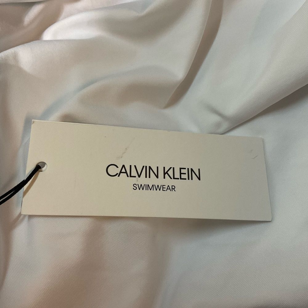 NEW Calvin Klein soft white high neck tummy control one piece swimsuit 12 - Picture 8 of 11
